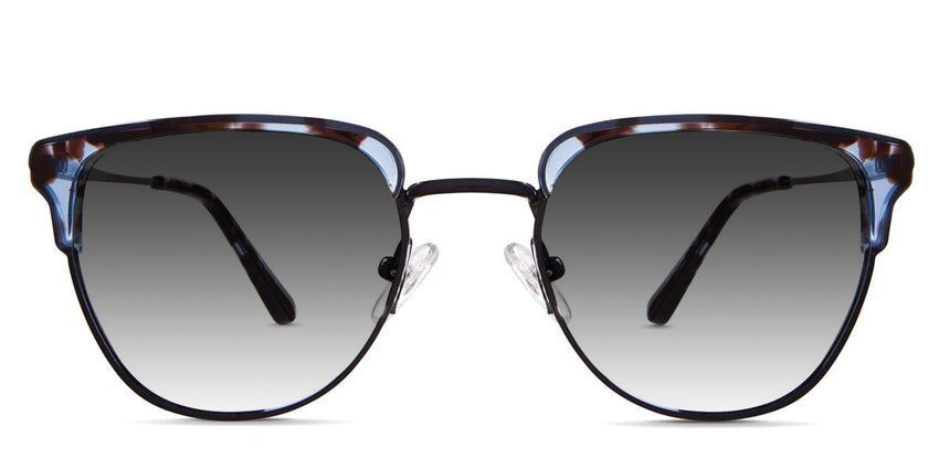 Quinn black tinted Gradient sunglasses in paradise view variant with adjustable nose pads