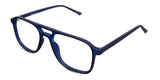 Ralph eyeglasses in the gentian variant - it's a thin, full-rimmed frame.
