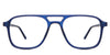 Ralph eyeglasses in the gentian variant - are acetate frames in navy color.