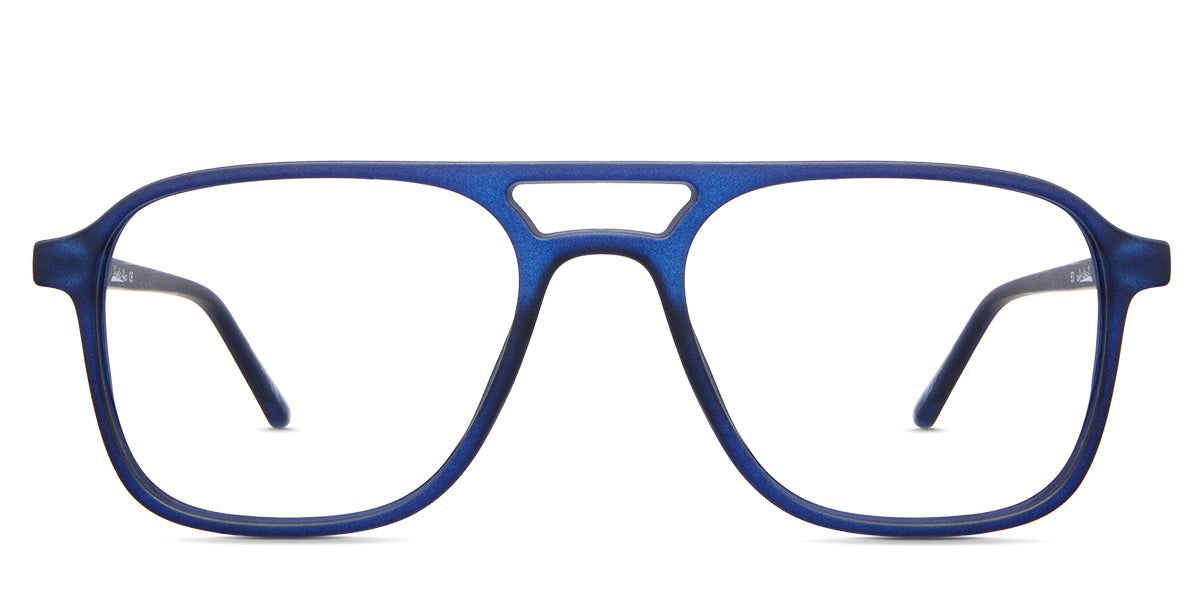 Ralph eyeglasses in the gentian variant - are acetate frames in navy color.