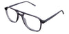 Ralph eyeglasses in the wenge variant - have a U-shaped nose bridge.