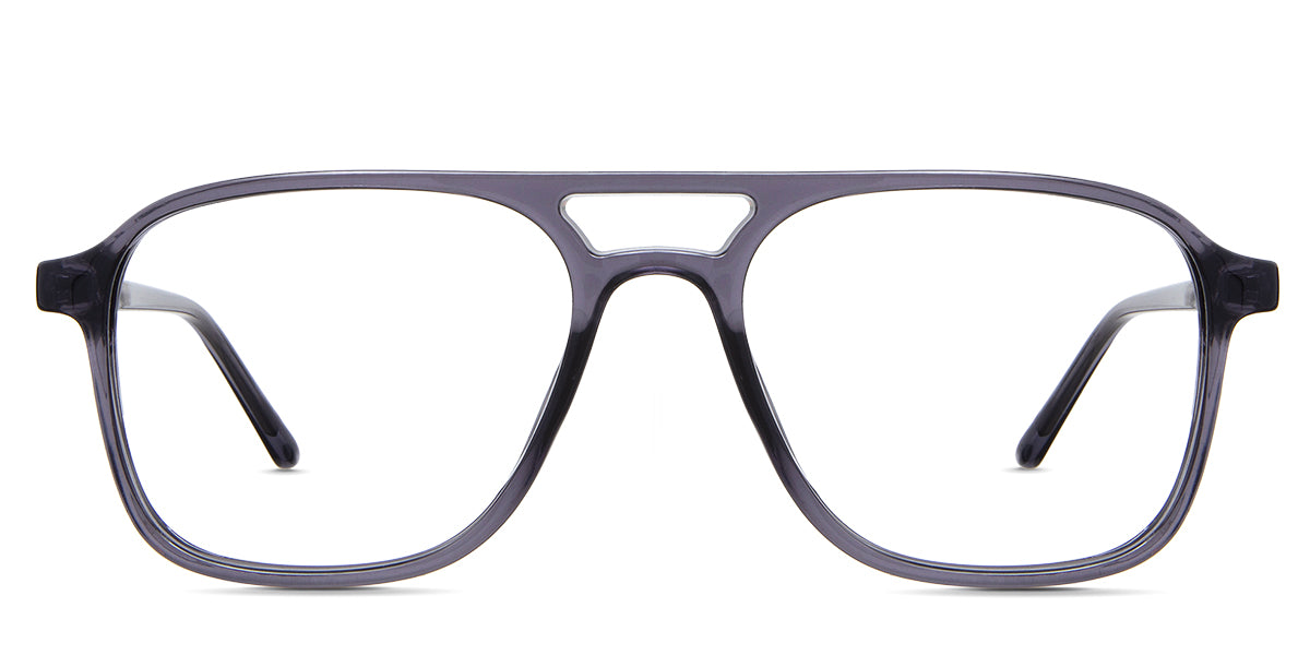 Ralph eyeglasses in the gentian variant - have a square viewing lens.
