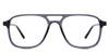 Ralph eyeglasses in the wenge variant - it's a combination of square and aviator-shaped frames.