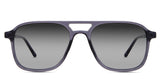 Ralph black Gradient in the wenge variant - is a lightweight aviator-shaped frame with a U-shaped nose bridge.