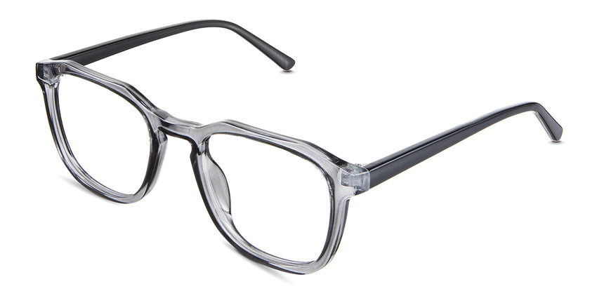 Reign eyeglasses in the cerulean variant - have a high nose bridge.