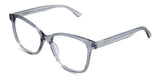 Remi eyeglasses in the cerulean variant - have a U-shaped nose bridge.
