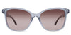 Remi Rose Sunglasses Gradient in the Cerulean variant - an acetate frame with a U-shaped nose bridge and a narrow frame with regular broad temples.