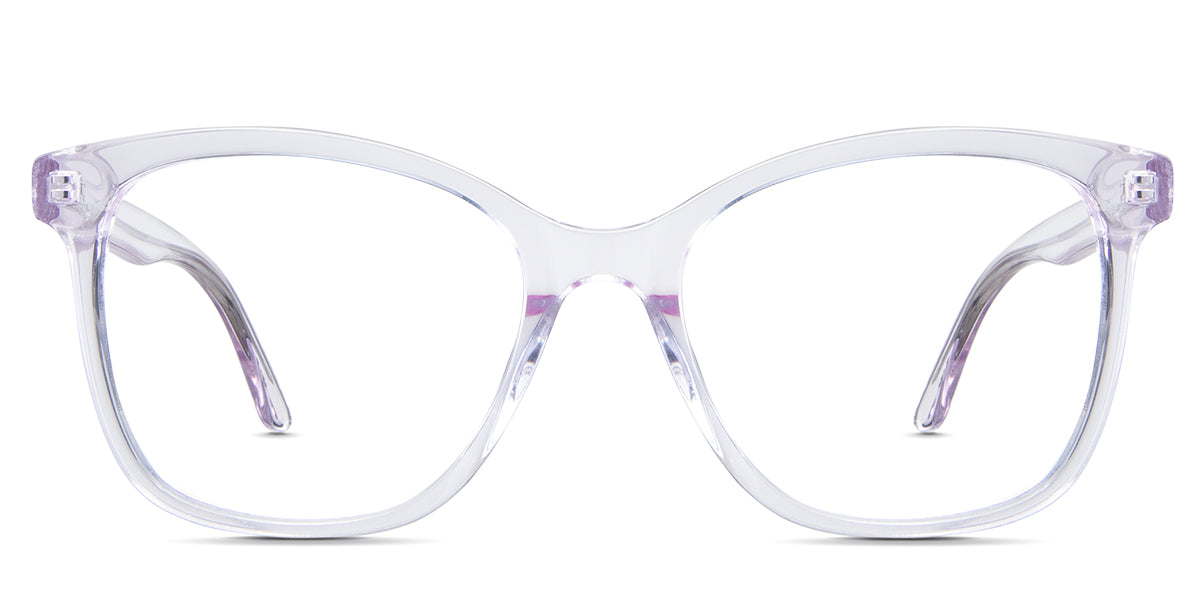 Remi eyeglasses in the cerulean variant - an acetate frame in gray.