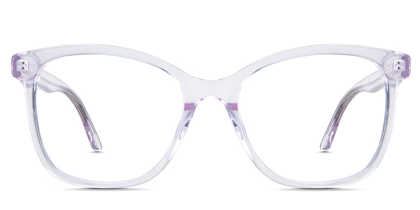 Remi eyeglasses in the violet variant - it's a transparent frame in color violet.