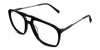 Rhett eyeglasses in midnight variant - it's an aviator-shaped frame with a built-in nose pad.