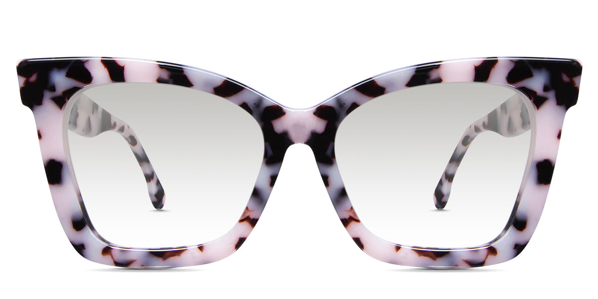Rovia black tinted Gradient glasses in chiffon variant it's cat eye frame with thick border