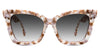 Rovia black tinted Gradient sunglasses in lopi variant - it's cat eye frame with broad temple arms