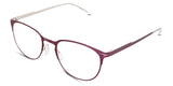 Rylee eyeglasses in the lychee variant - have a keyhole nose bridge.