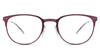 Rylee eyeglasses in the lychee variant - it's a metal frame in color burgundy.