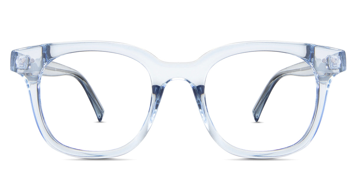 Sailor eyeglasses in the aoki variant - it's a transparent frame in color blue.