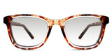 Sandoval black tinted Gradient glasses in autumn variant - it has thin temple arms and high nose bridge