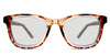 Sandoval black tinted Standard Solid glasses in autumn variant - it has thin temple arms and high nose bridge