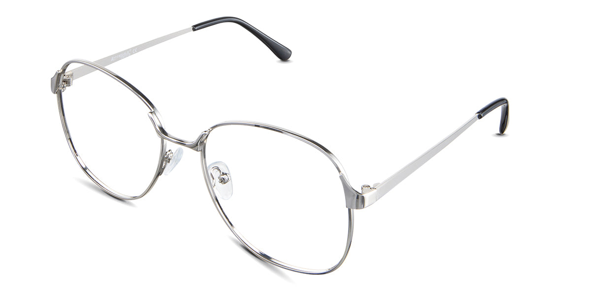 Sara eyeglasses in the guinea variant - have a narrow-sized nose bridge.