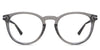 Sauco eyeglasses in the slate variant - it's a full-rimmed oval shape frame.