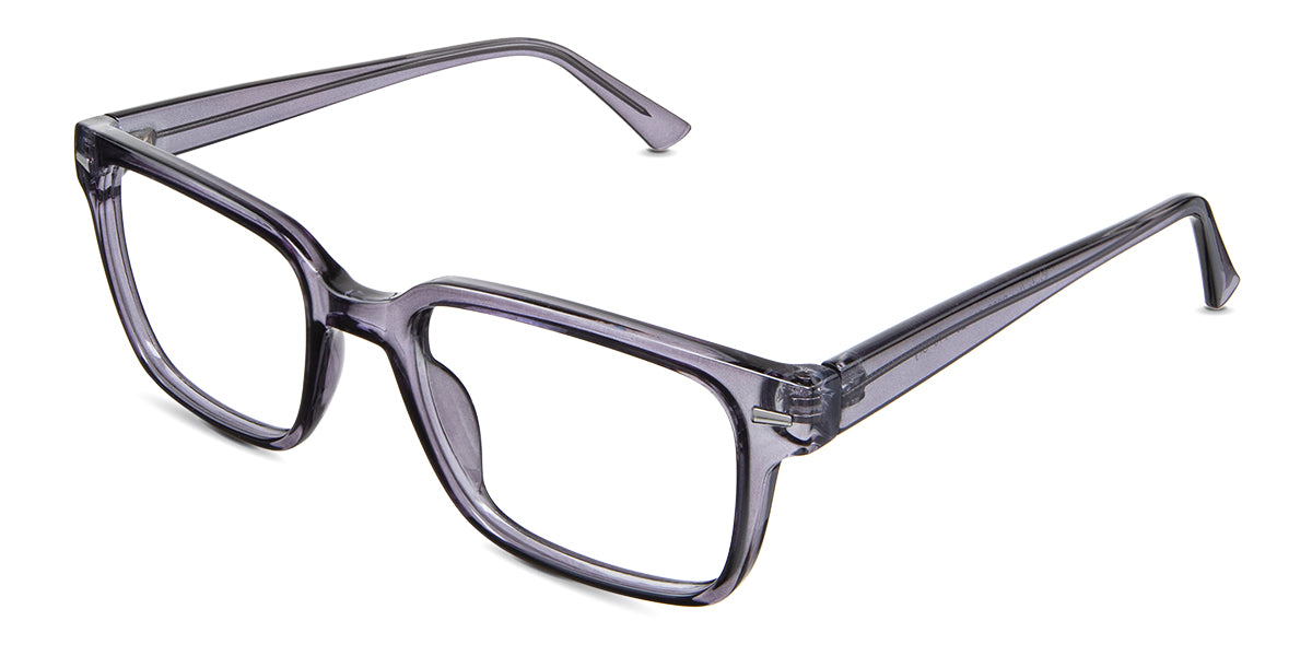 Saul eyeglasses in the flint variant - have built-in nose pads.