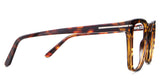 Savanna eyeglasses in the coenia variant - have a slim temple arm.