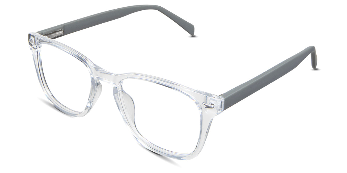 Senecio Eyeglasses in the cygnet variant - it's a square frame with keyhole shape nose bridge.