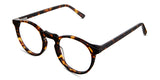 Seraph Eyeglasses in delaney variant - have a high keyhole nose bridge.