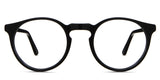 Seraph Eyeglasses in midnight variant - it's a round full rimmed acetate frame in black color 