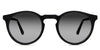Seraph black tinted Gradient sunglasses in Midnight variant - it's a round full rimmed acetate frame in black color and it's a round full rimmed acetate frame in black color 