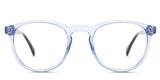 Shea eyeglasses in the beau variant - it's a full-rimmed frame in color blue.
