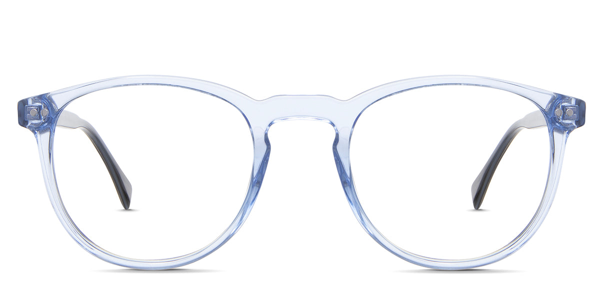 Shea eyeglasses in the beau variant - it's a full-rimmed frame in color blue.