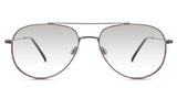 Shiloh black Gradient in the bole variant - are full-rimmed frames with a narrow nose bridge and a slim temple.
