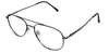 Shiloh eyeglasses in the gravel variant - have adjustable nose pads.