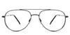 Shiloh eyeglasses in the sumi variant - it's a metal frame in color black.