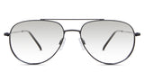 Shiloh black Gradient in the Sumi variant - are wide-framed with an oval viewing lens and have an 18mm width nose bridge.