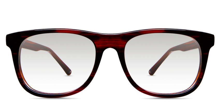 Shimer black tinted Gradient glasses in habanero variant - it's frame size 52-19-145