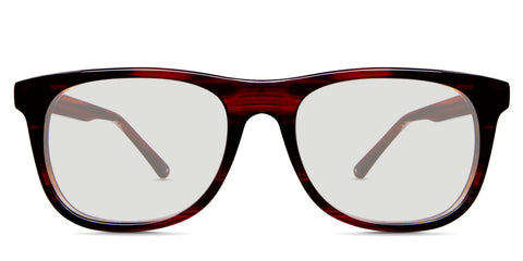 Shimer black tinted Standard Solid glasses in habanero variant - it's frame size 52-19-145