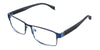 Sugi Eyeglasses in the azurite variant - is a metal frame in navy color.