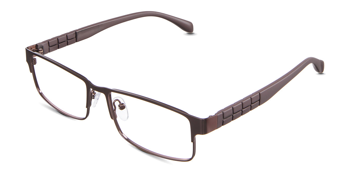 Sugi Eyeglasses in the ristretto variant - have an adjustable nose pad.