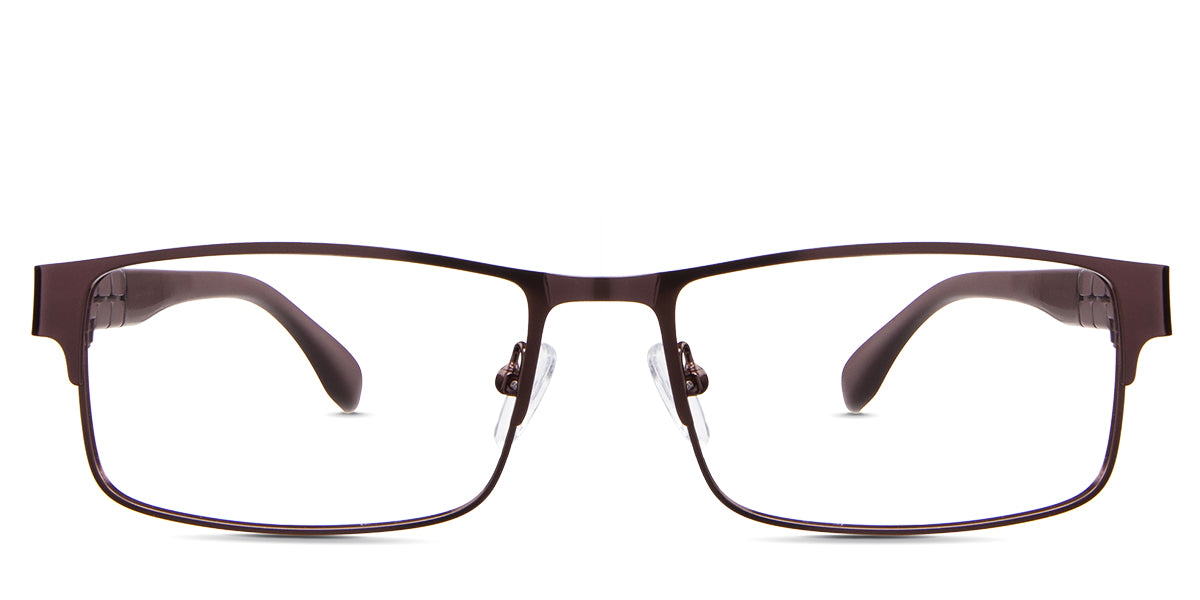 Sugi Eyeglasses in the mustelus variant - it's a full-rimmed frame in color gunmetal.