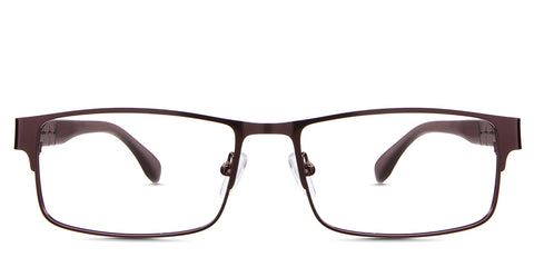 Sugi Eyeglasses in the ristretto variant - is a rectangular frame in brown.