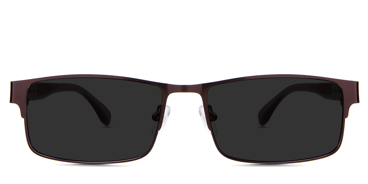 Sugi Gray Polarized in the mustelus variant - is a full-rimmed frame with a narrow nose bridge of 17mm width and an acetate temple arm.