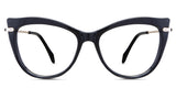 Susan eyeglasses in the lasius variant - it's an acetate frame in black color