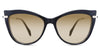 Susan Beige Sunglasses Gradient in the Lasius variant - is an acetate frame with a narrow-width nose bridge and a slim metal arm.