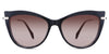 Susan Rose Sunglasses Gradient in the Lasius variant - is an acetate frame with a narrow-width nose bridge and a slim metal arm.
