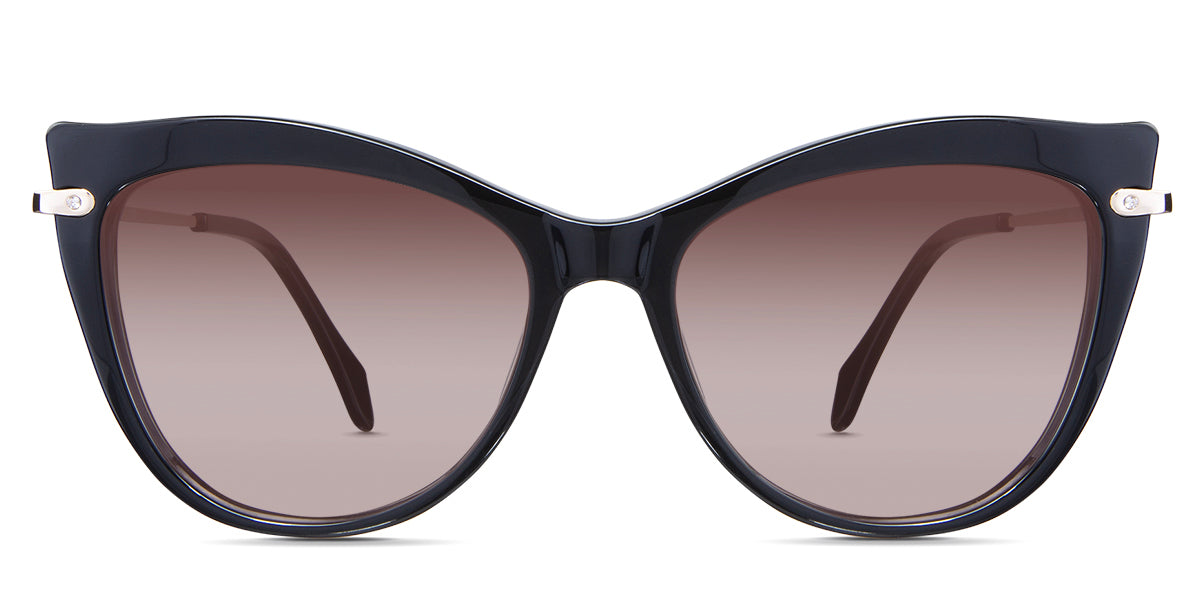 Susan Rose Sunglasses Gradient in the Lasius variant - is an acetate frame with a narrow-width nose bridge and a slim metal arm.