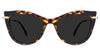 Susan Black Sunglasses Solid in the Tortoise variant - it's a full-rimmed frame with acetate built-in nose pads.