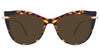 Susan Brown Sunglasses Solid in the Tortoise variant - it's a full-rimmed frame with acetate built-in nose pads.