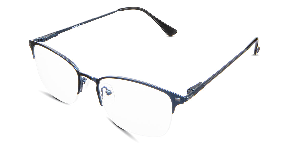 Tane eyeglasses in the delft variant - have a silicone adjustable nose pad.