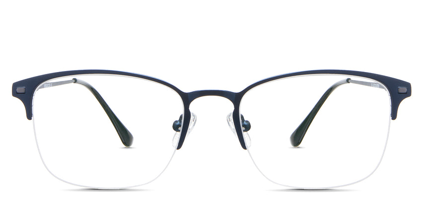Tane eyeglasses in the delft variant - it's a metal frame in color navy.